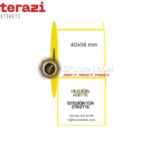 40x58 mm TERMAL ETİKET (TERAZİ ETİKETİ)