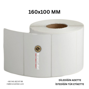 160X100 MM PP OPAK ETİKET