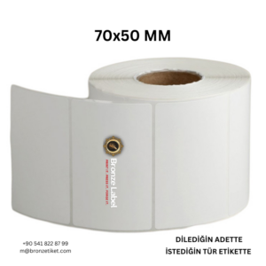 70X50 MM MM PP OPAK ETİKET